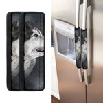 Alaskan Malamute Painting Print Refrigerator Handle Covers