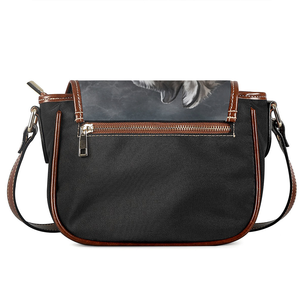Alaskan Malamute Painting Print Saddle Bag