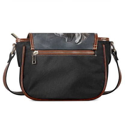 Alaskan Malamute Painting Print Saddle Bag
