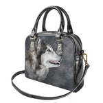 Alaskan Malamute Painting Print Shoulder Handbag