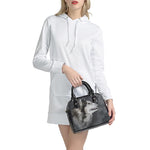 Alaskan Malamute Painting Print Shoulder Handbag