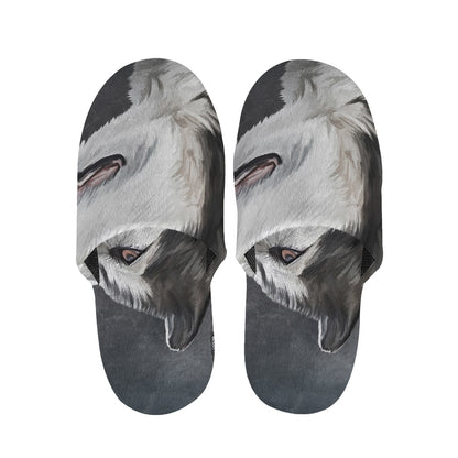 Alaskan Malamute Painting Print Slippers
