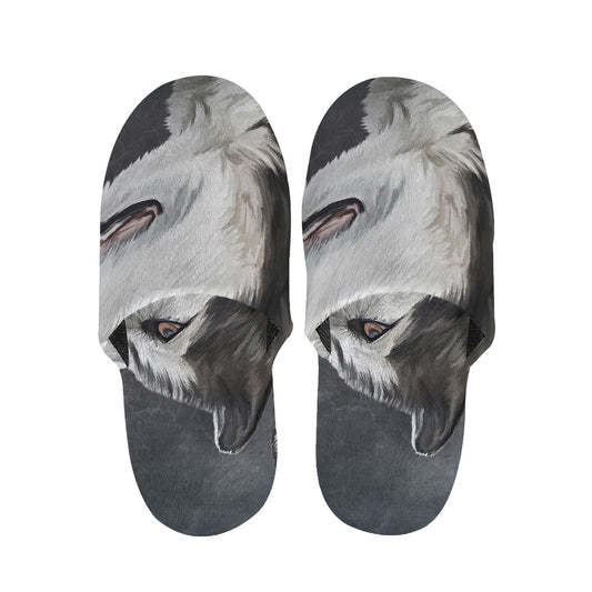 Alaskan Malamute Painting Print Slippers