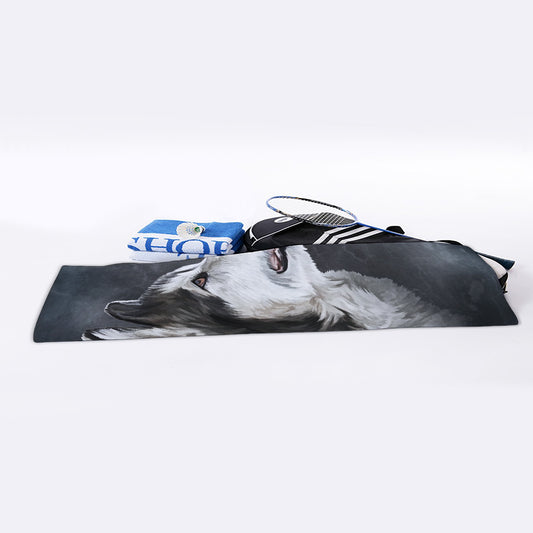 Alaskan Malamute Painting Print Sports Towel