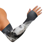 Alaskan Malamute Painting Print Sun Protection Arm Sleeves