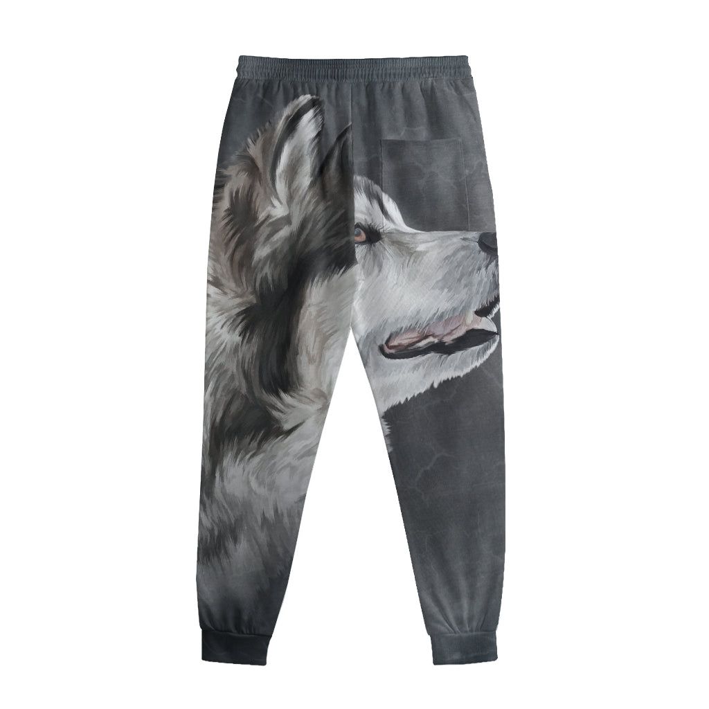 Alaskan Malamute Painting Print Sweatpants