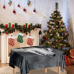 Alaskan Malamute Painting Print Tablecloth