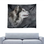 Alaskan Malamute Painting Print Tapestry