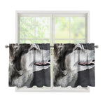 Alaskan Malamute Painting Print Tier Curtains