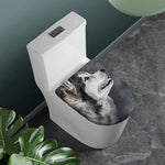 Alaskan Malamute Painting Print Toilet Lid Cover