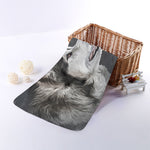 Alaskan Malamute Painting Print Towel