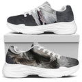 Alaskan Malamute Painting Print White Chunky Shoes