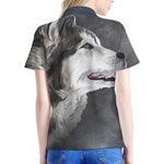 Alaskan Malamute Painting Print Women's Polo Shirt