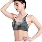 Alaskan Malamute Painting Print Women's Sports Bra