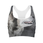 Alaskan Malamute Painting Print Women's Sports Bra
