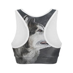 Alaskan Malamute Painting Print Women's Sports Bra