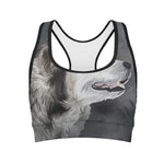 Alaskan Malamute Painting Print Women's Sports Bra