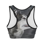 Alaskan Malamute Painting Print Women's Sports Bra