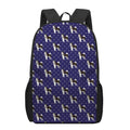 Alaskan Malamute Pattern Print 17 Inch Backpack