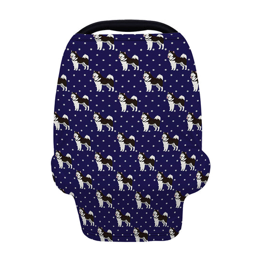 Alaskan Malamute Pattern Print Baby Seat Cover