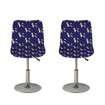 Alaskan Malamute Pattern Print Bar Stool Covers