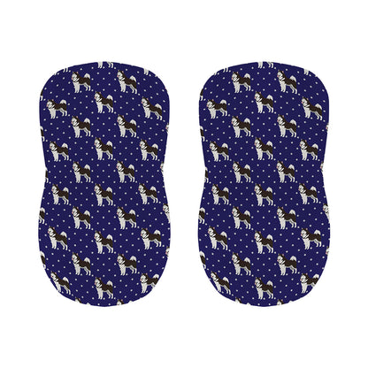 Alaskan Malamute Pattern Print Bar Stool Covers