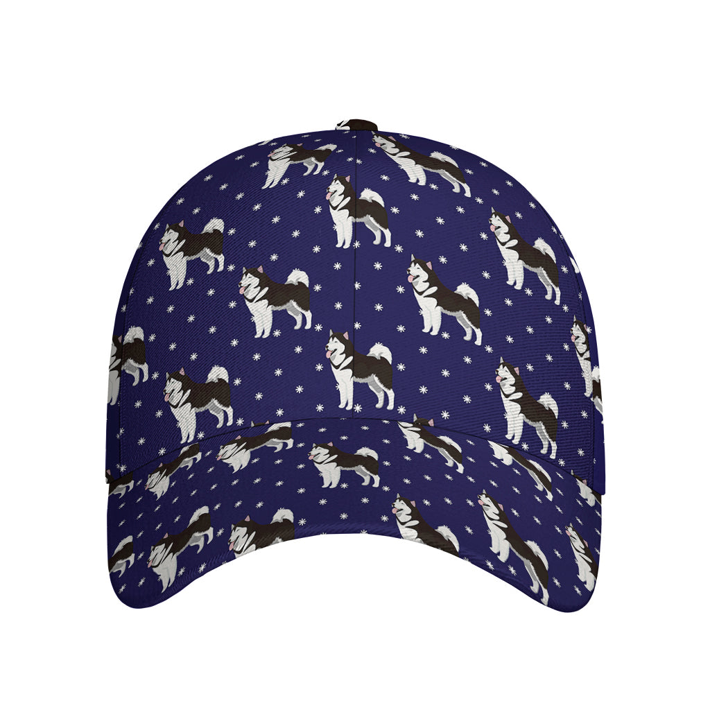 Alaskan Malamute Pattern Print Baseball Cap