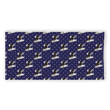 Alaskan Malamute Pattern Print Beach Towel