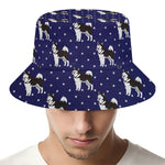 Alaskan Malamute Pattern Print Bucket Hat