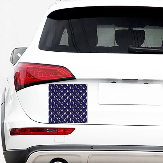 Alaskan Malamute Pattern Print Car Sticker