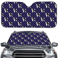 Alaskan Malamute Pattern Print Car Windshield Sun Shade