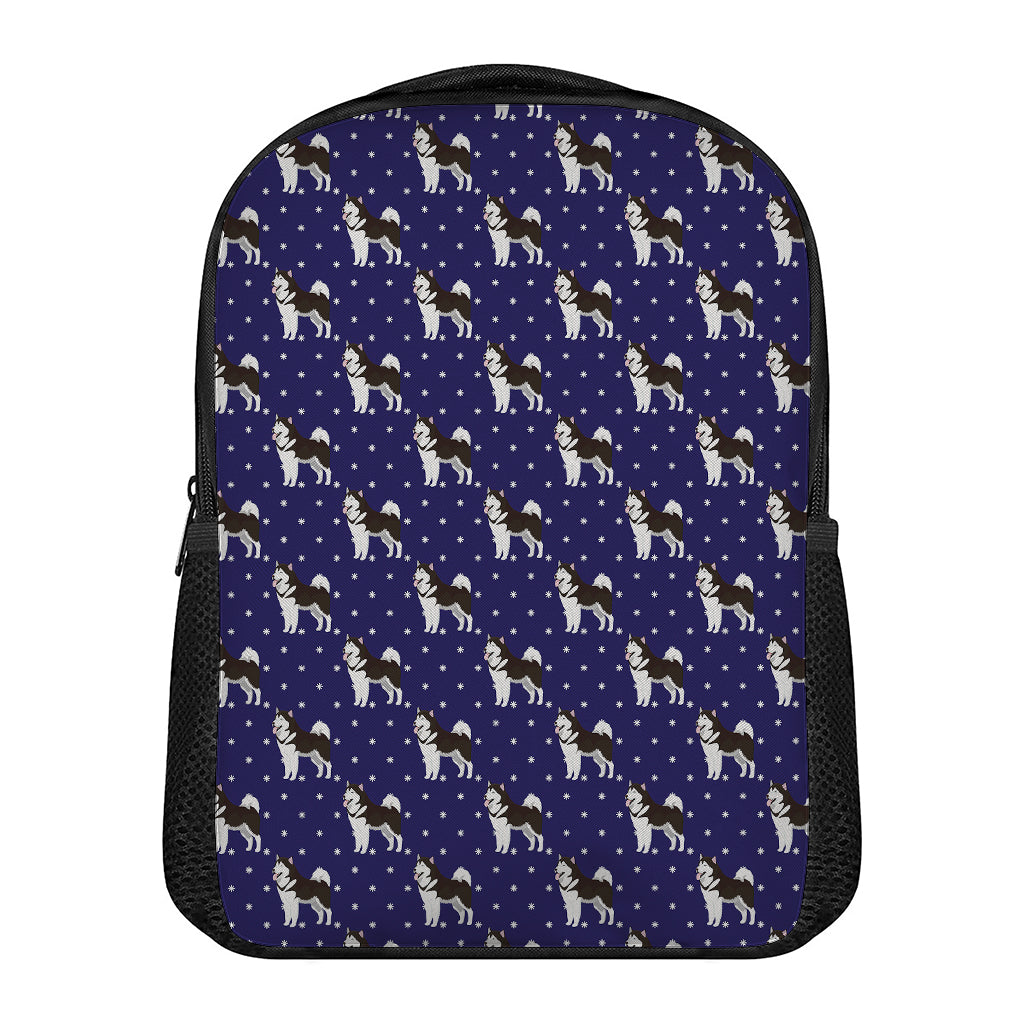 Alaskan Malamute Pattern Print Casual Backpack