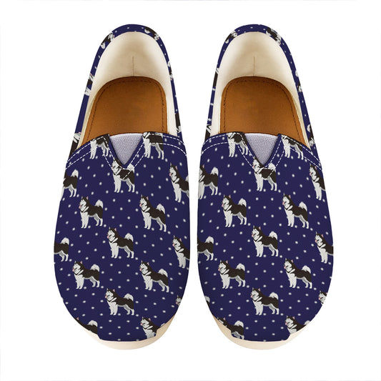 Alaskan Malamute Pattern Print Casual Shoes