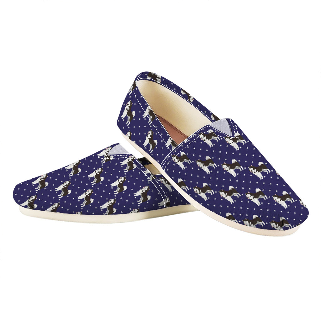 Alaskan Malamute Pattern Print Casual Shoes