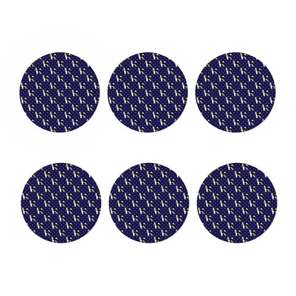 Alaskan Malamute Pattern Print Coaster Set