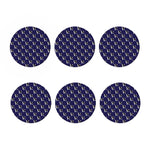 Alaskan Malamute Pattern Print Coaster Set