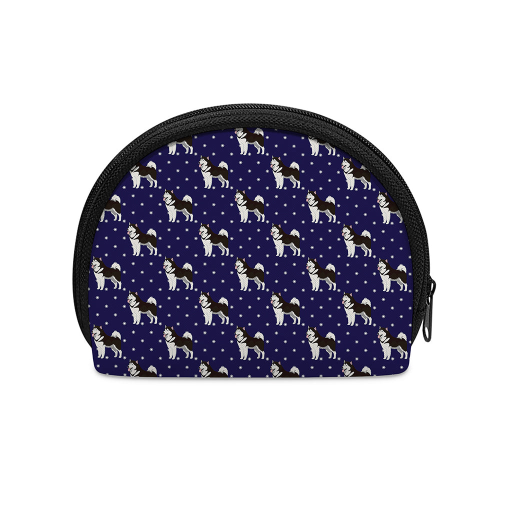 Alaskan Malamute Pattern Print Coin Purse