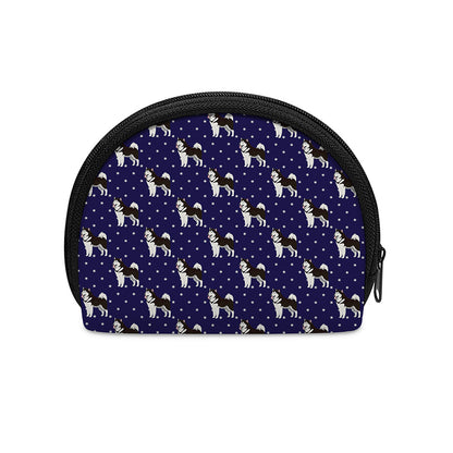 Alaskan Malamute Pattern Print Coin Purse