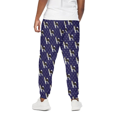 Alaskan Malamute Pattern Print Cotton Pants