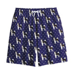 Alaskan Malamute Pattern Print Cotton Shorts