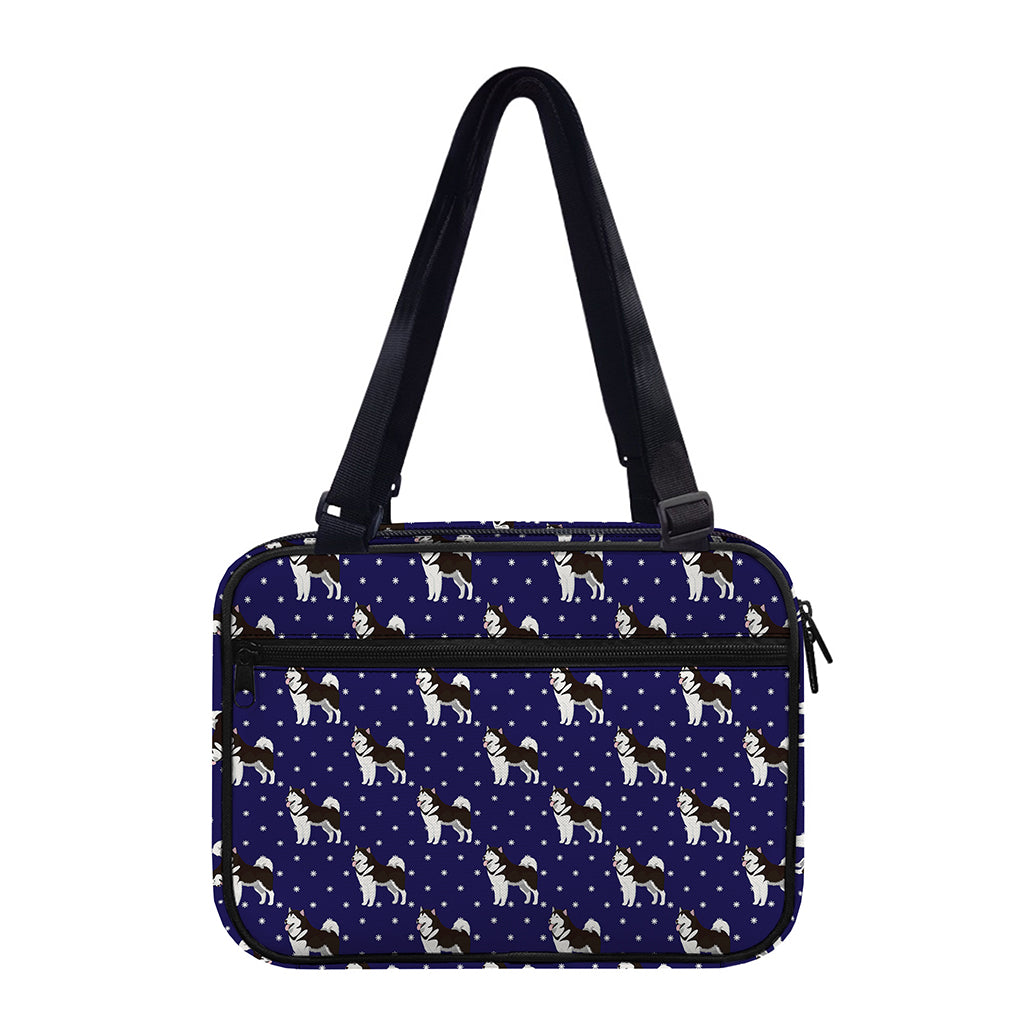 Alaskan Malamute Pattern Print Double Strap Bible Bag