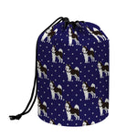 Alaskan Malamute Pattern Print Drawstring Makeup Bag