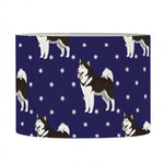 Alaskan Malamute Pattern Print Drum Lamp Shade