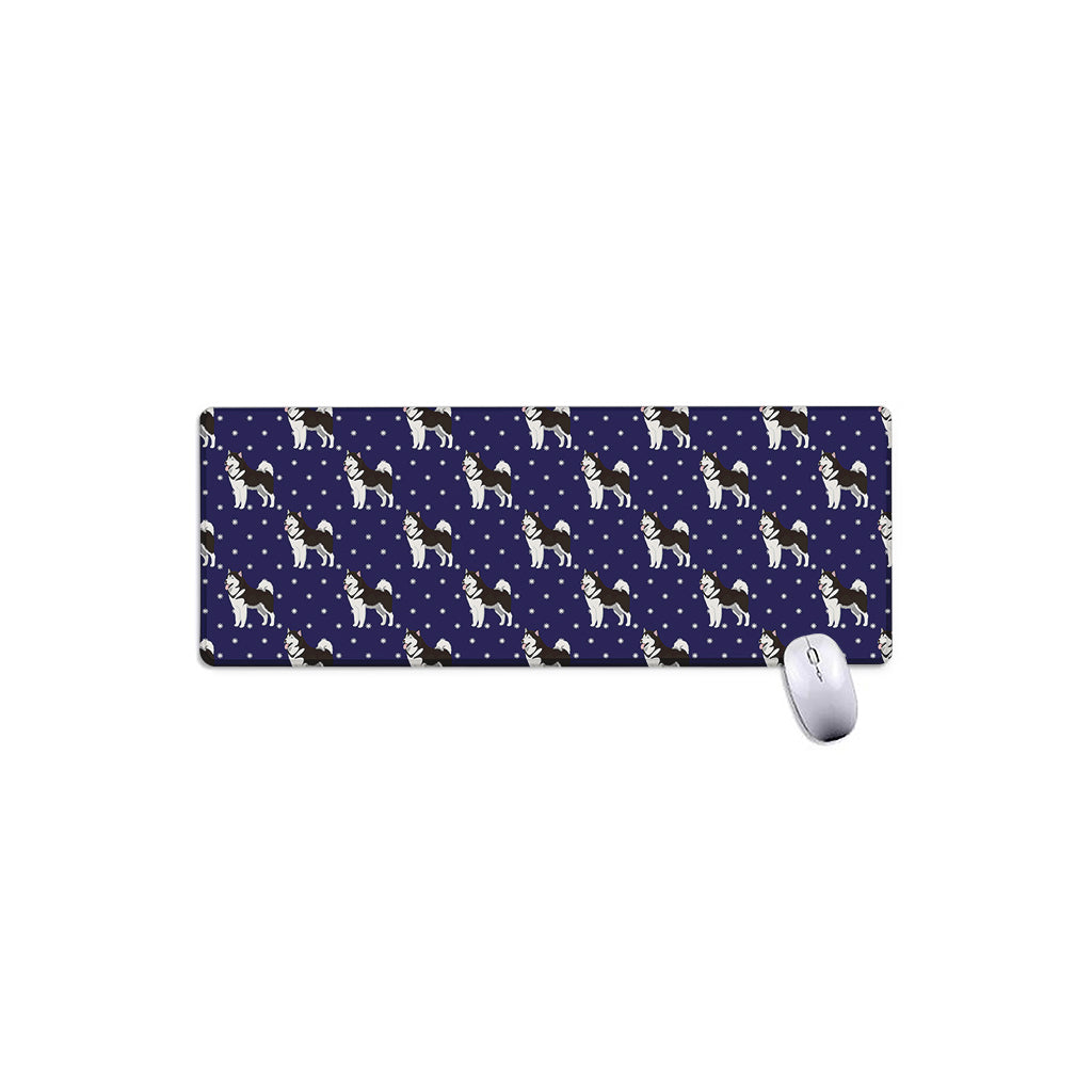 Alaskan Malamute Pattern Print Extended Mouse Pad