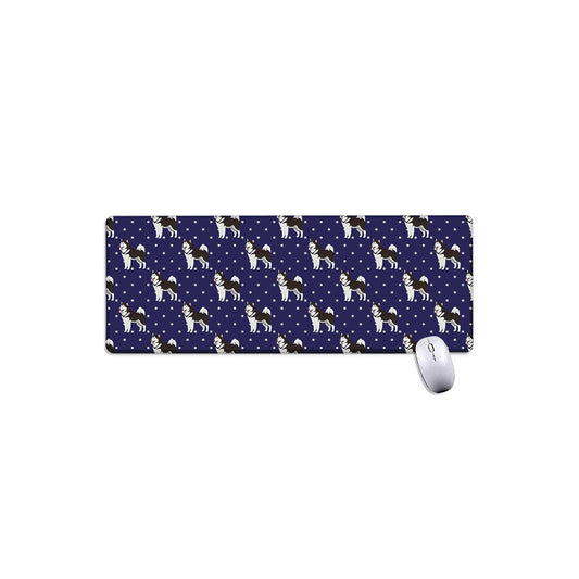 Alaskan Malamute Pattern Print Extended Mouse Pad
