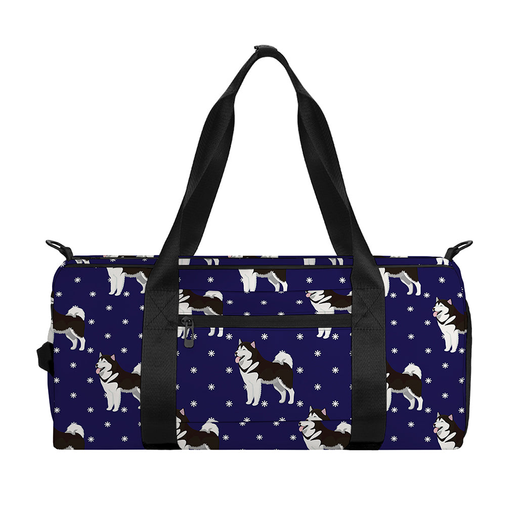 Alaskan Malamute Pattern Print Gym Bag