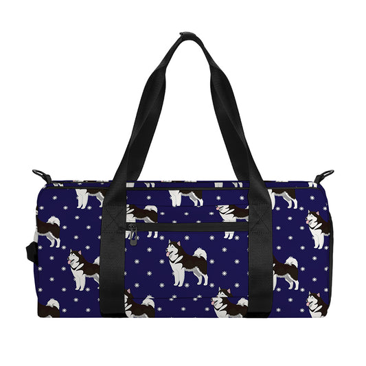 Alaskan Malamute Pattern Print Gym Bag