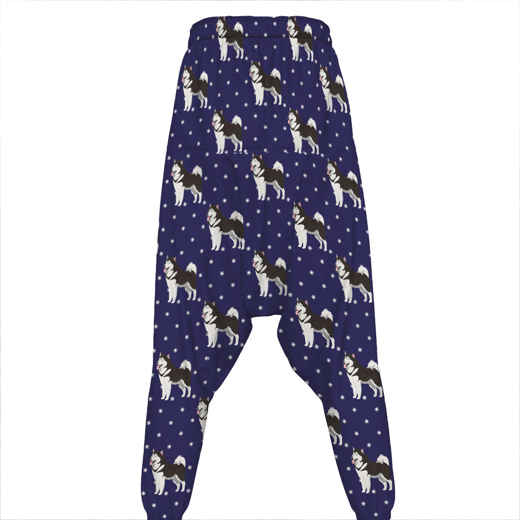 Alaskan Malamute Pattern Print Hammer Pants