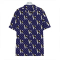 Alaskan Malamute Pattern Print Hawaiian Shirt