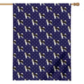 Alaskan Malamute Pattern Print House Flag